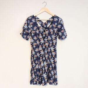 Vintage Rayon Floral Romper